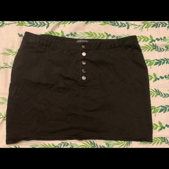 Forever 21 soft black skirt - Picture 1 of 3